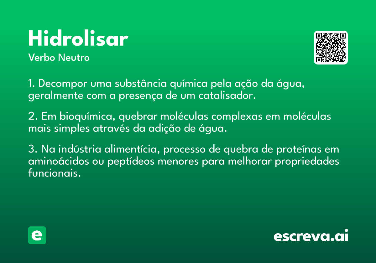 hidrolisar
