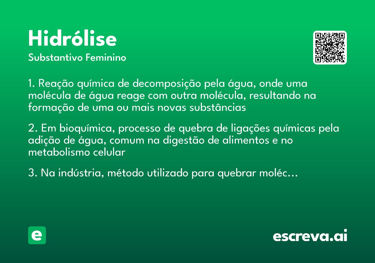 hidrólise