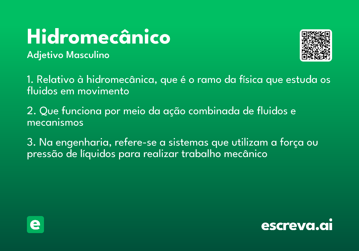 hidromecânico