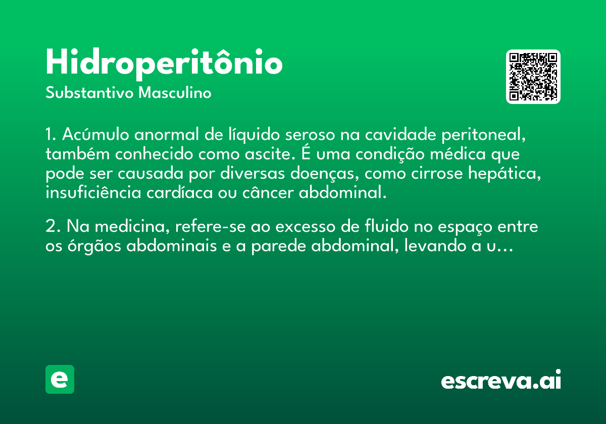 hidroperitônio