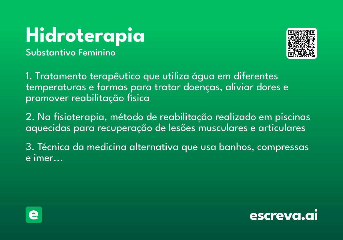 hidroterapia