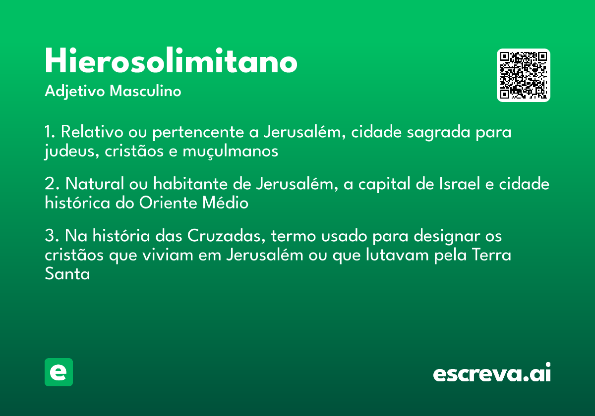 hierosolimitano