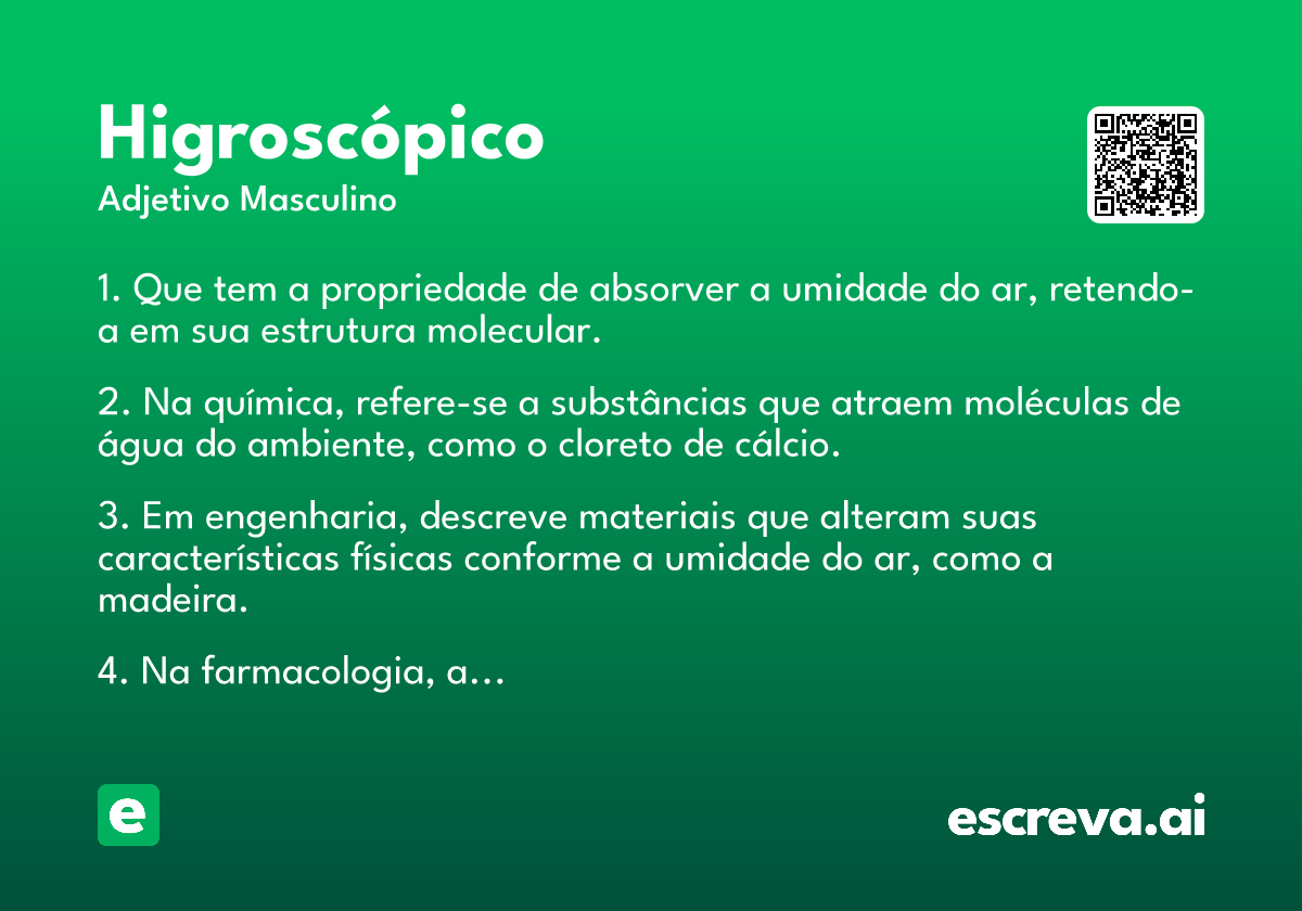 higroscópico