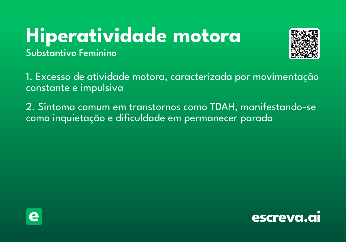 hiperatividade motora