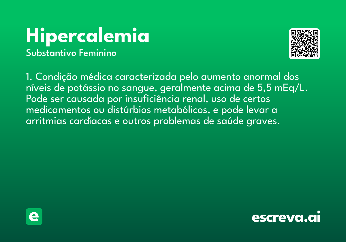 hipercalemia