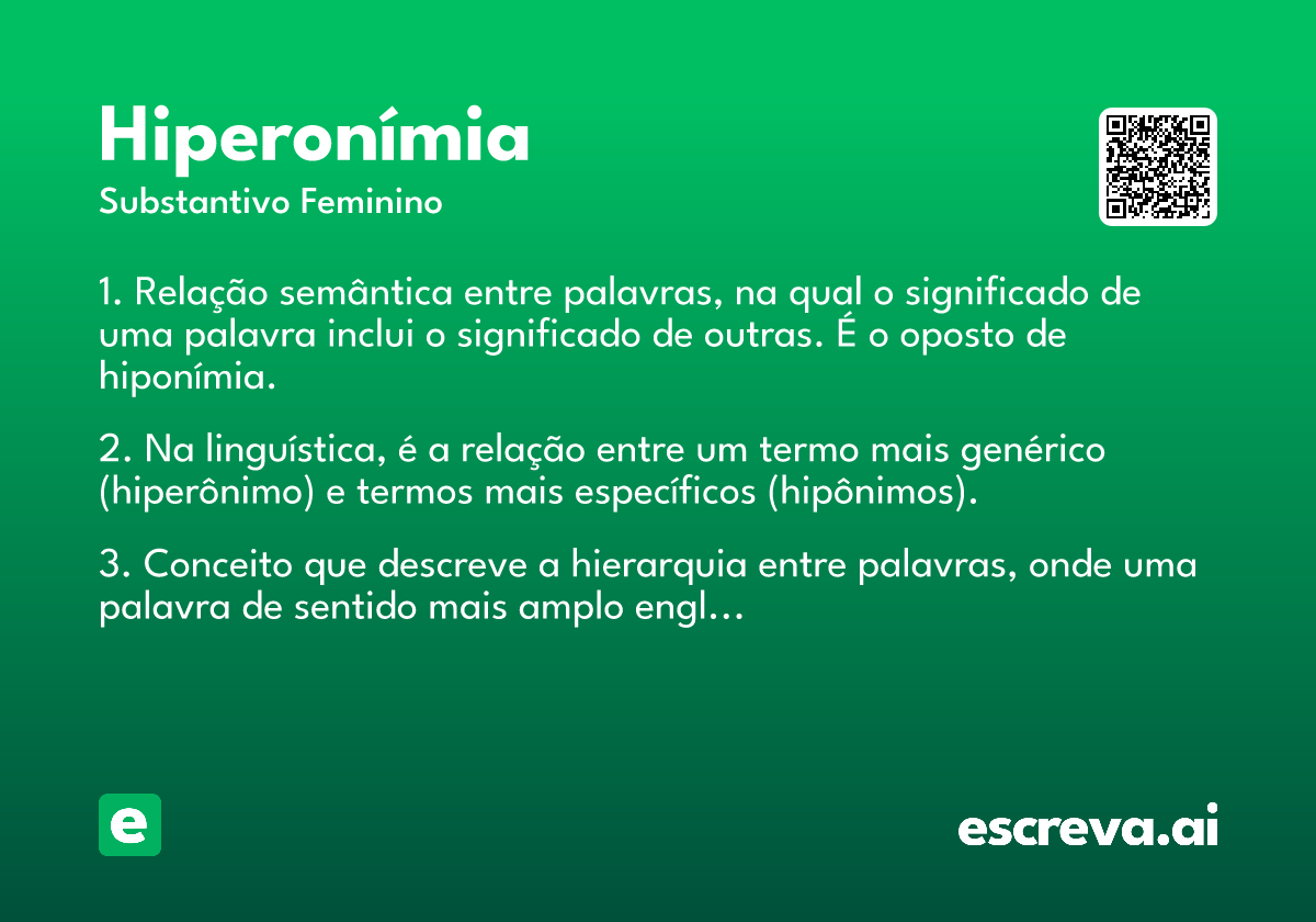 hiperonímia