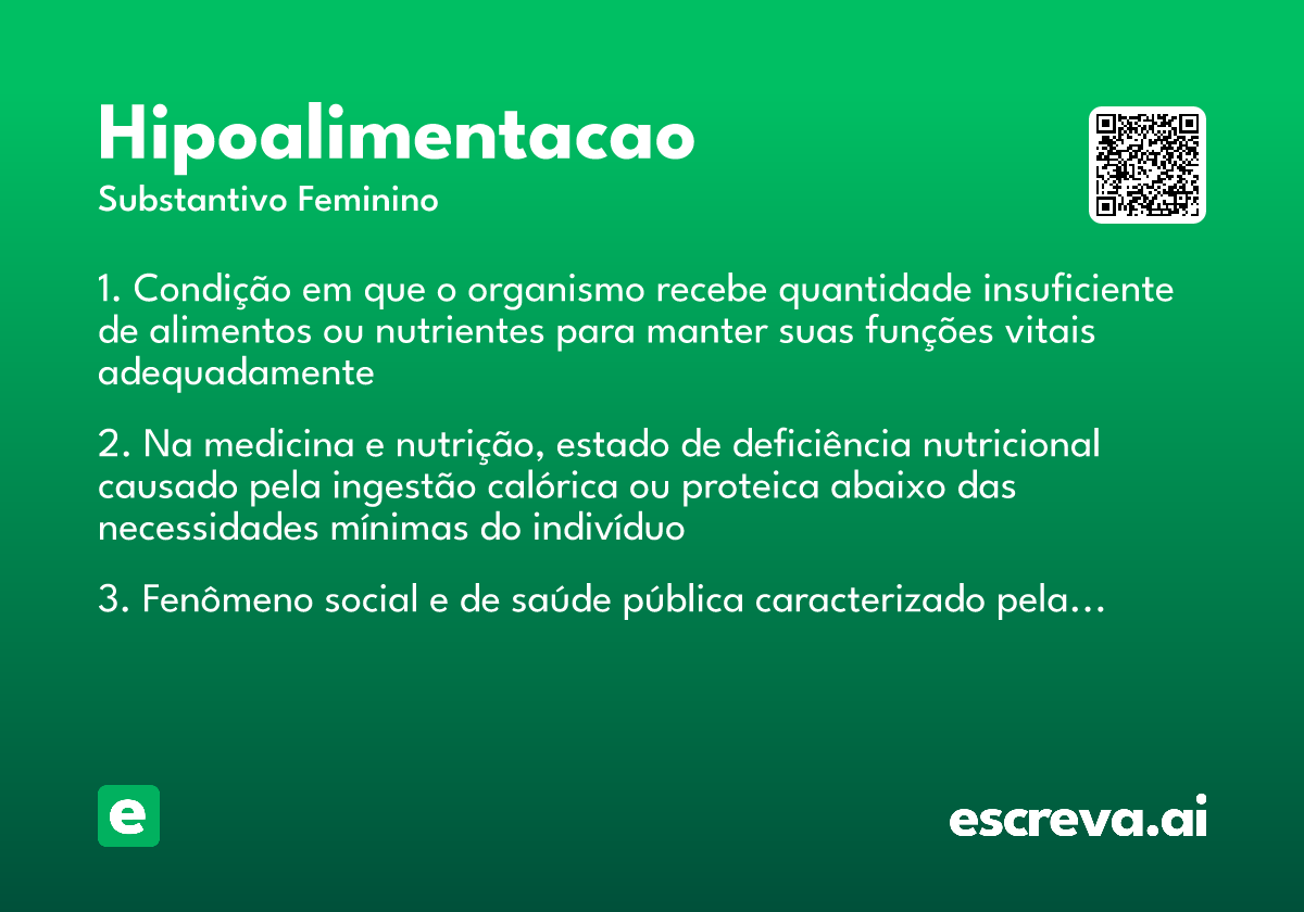 hipoalimentacao