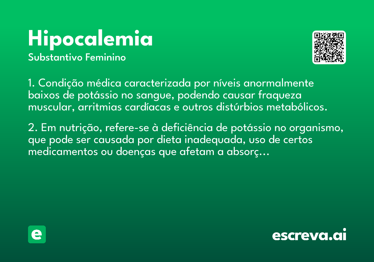 hipocalemia