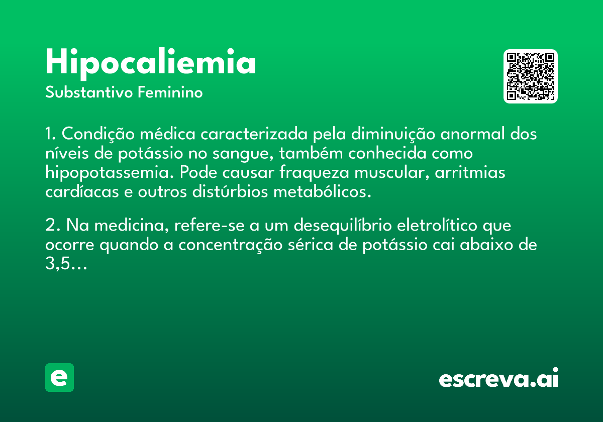 hipocaliemia