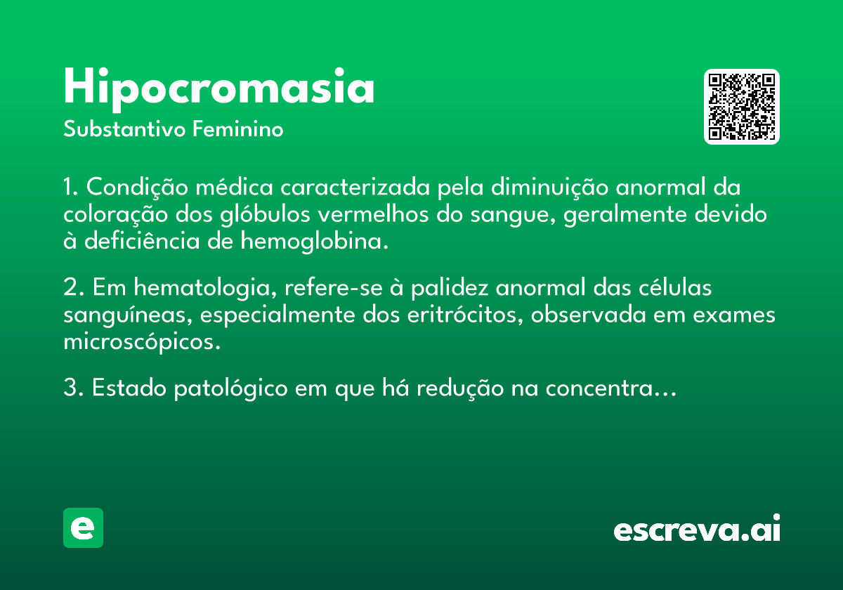 hipocromasia