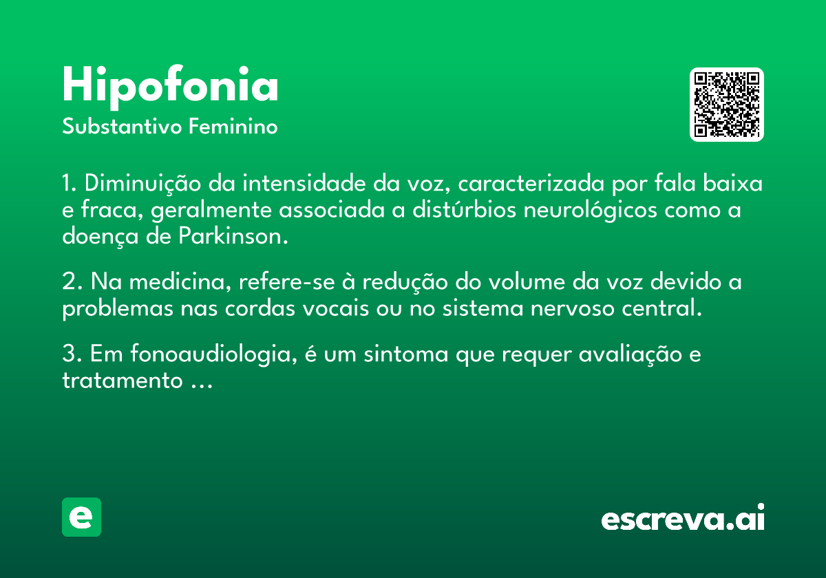 hipofonia