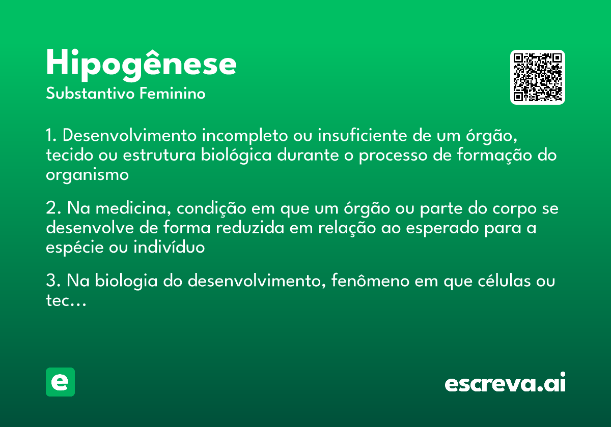 hipogênese