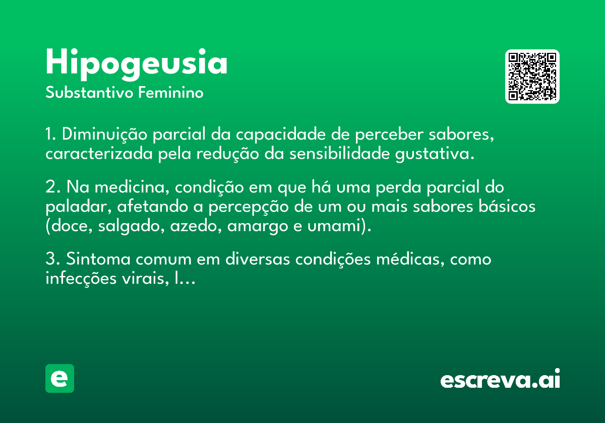 hipogeusia