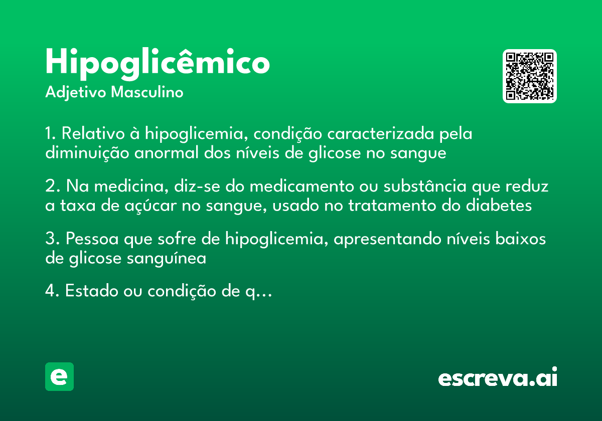 hipoglicêmico
