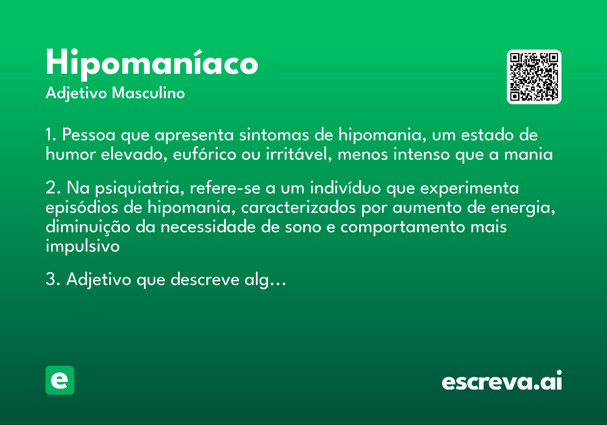 hipomaníaco