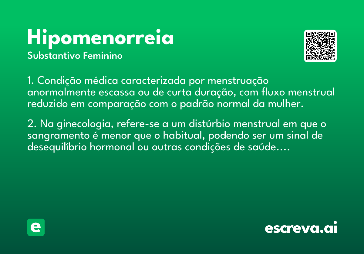 hipomenorreia