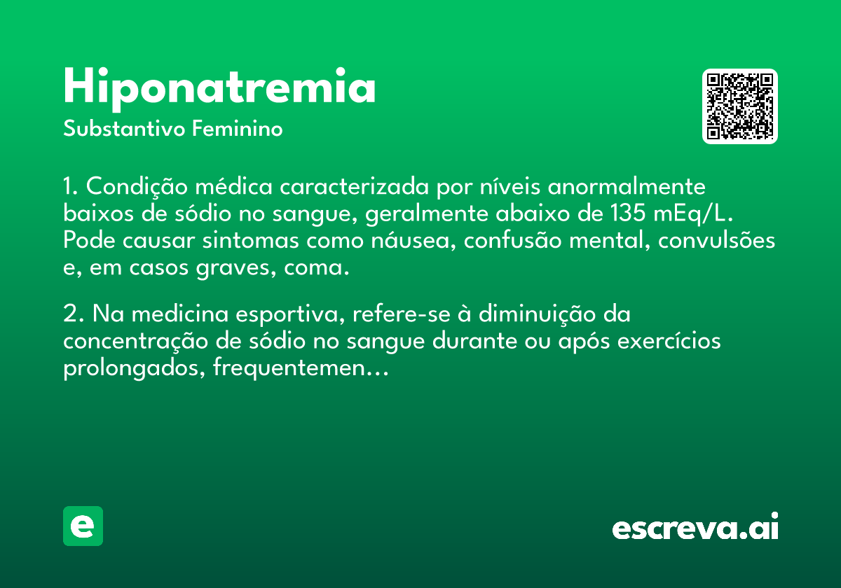 hiponatremia