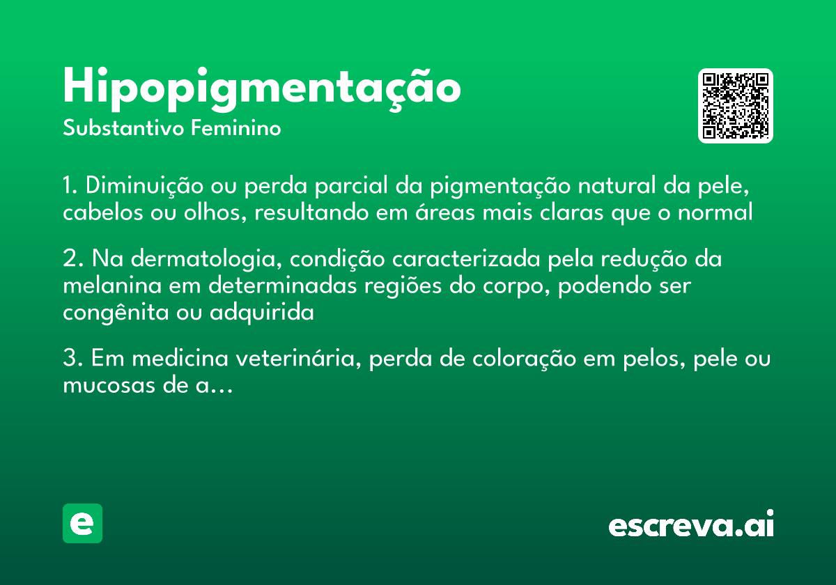 hipopigmentação
