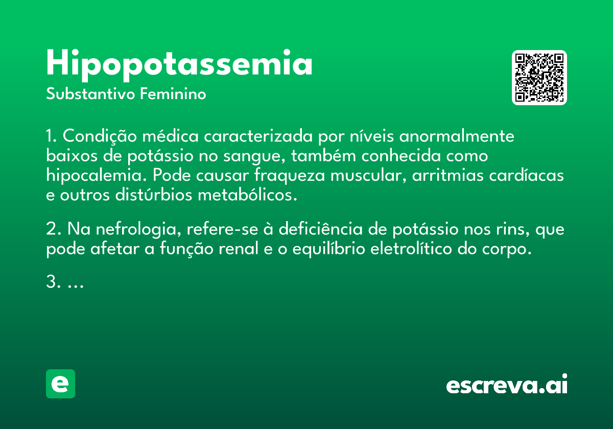 hipopotassemia