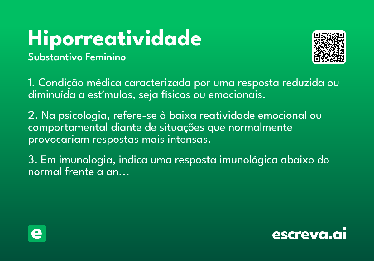 hiporreatividade
