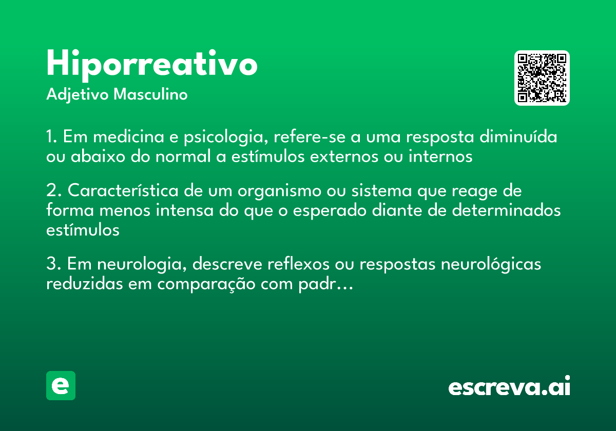 hiporreativo