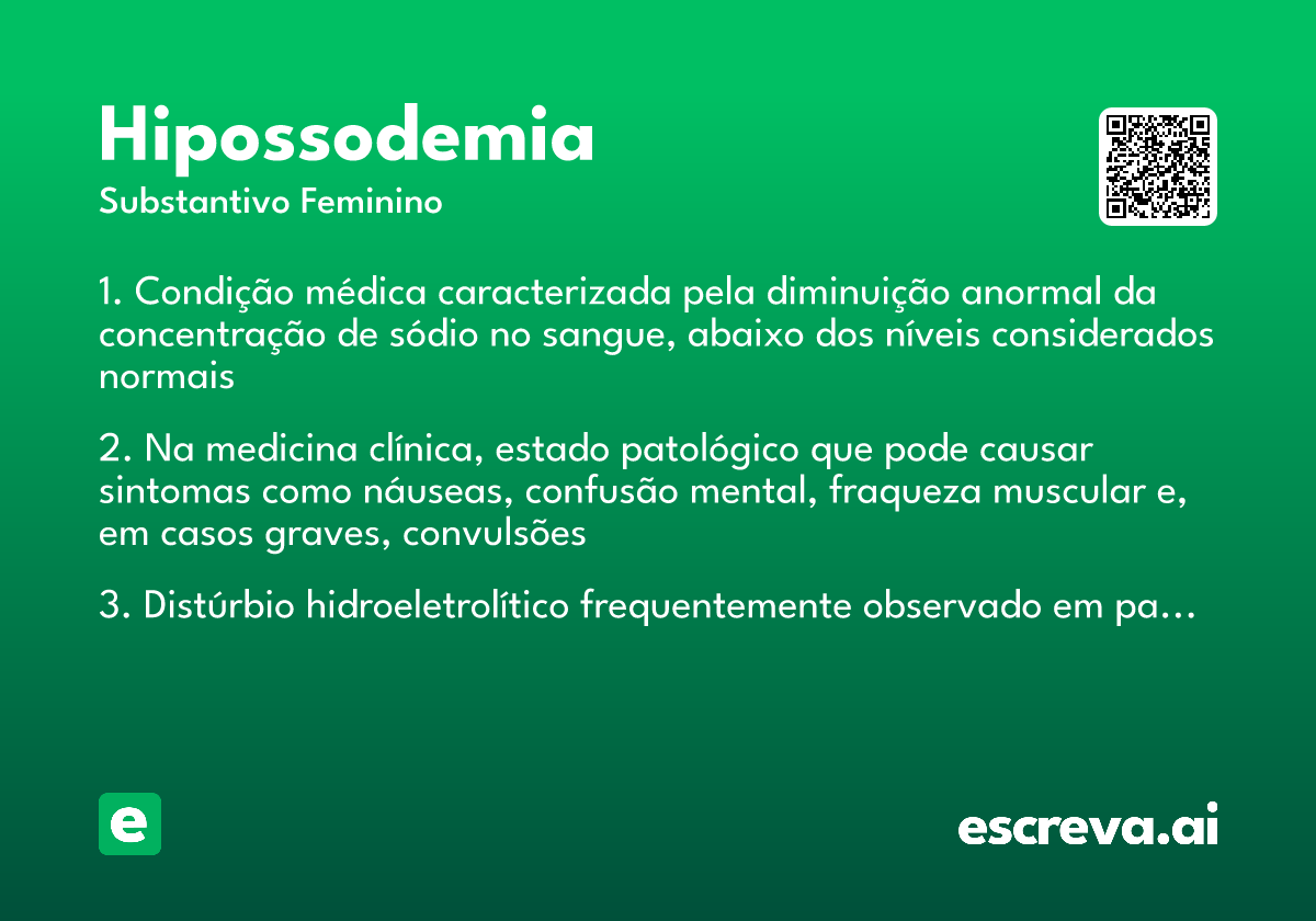 hipossodemia