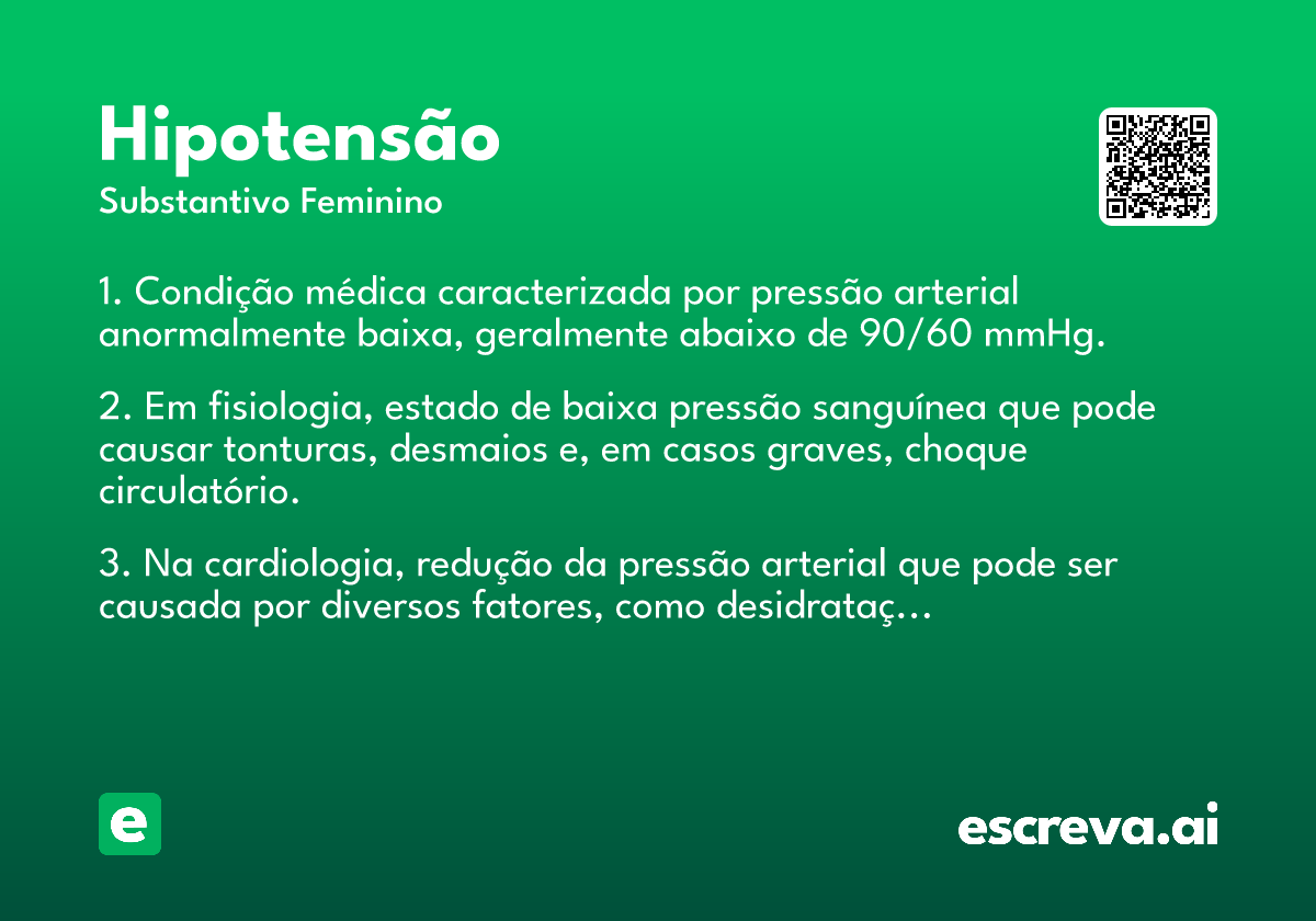 hipotensão