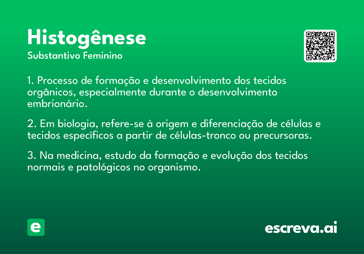 histogênese