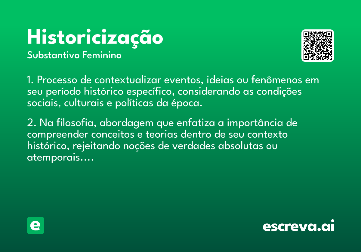 historicização