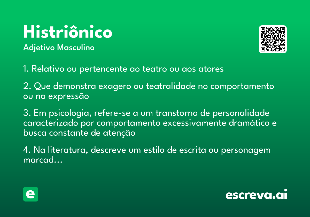 histriônico