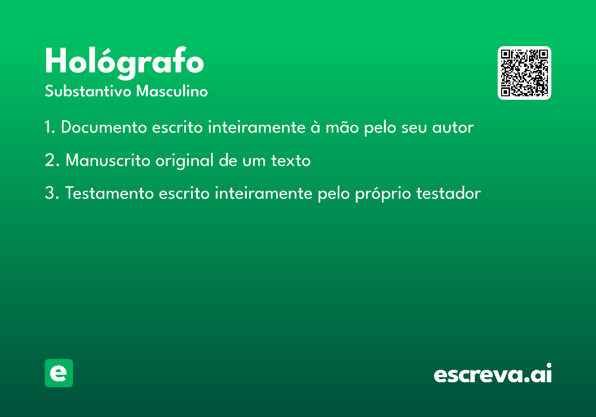 hológrafo