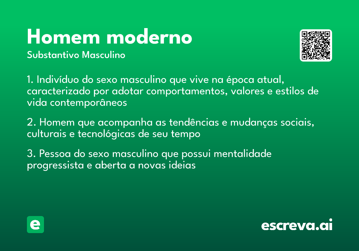 homem moderno