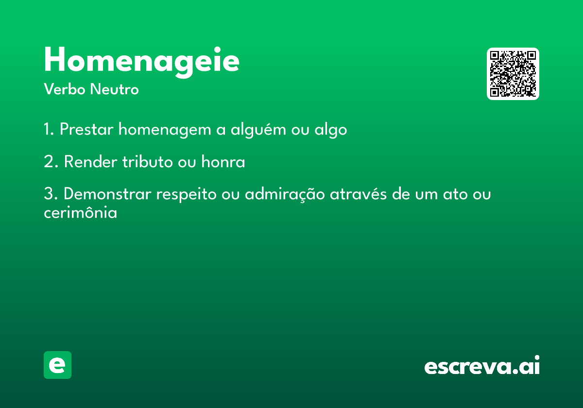 homenageie