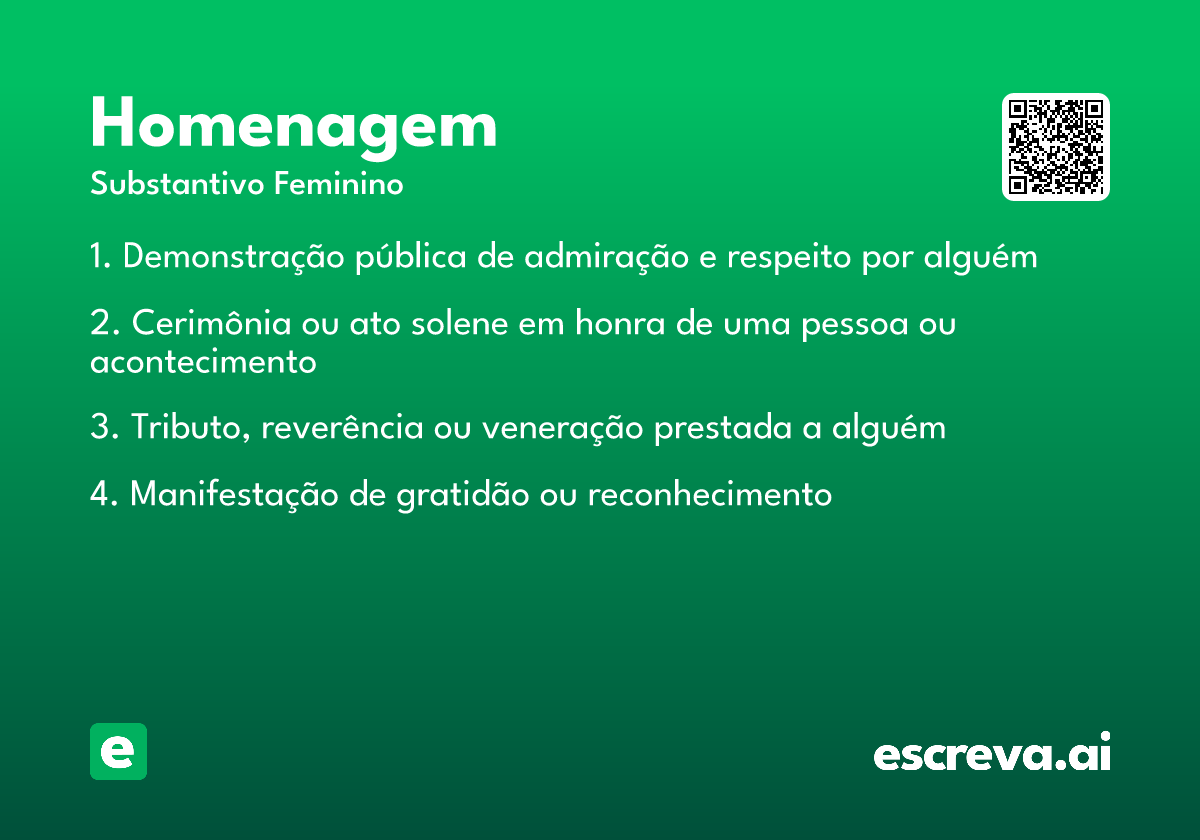 homenagem