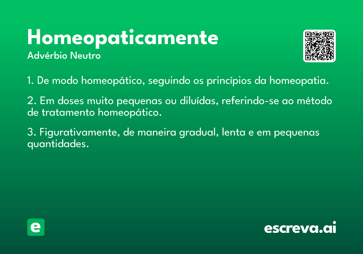 homeopaticamente