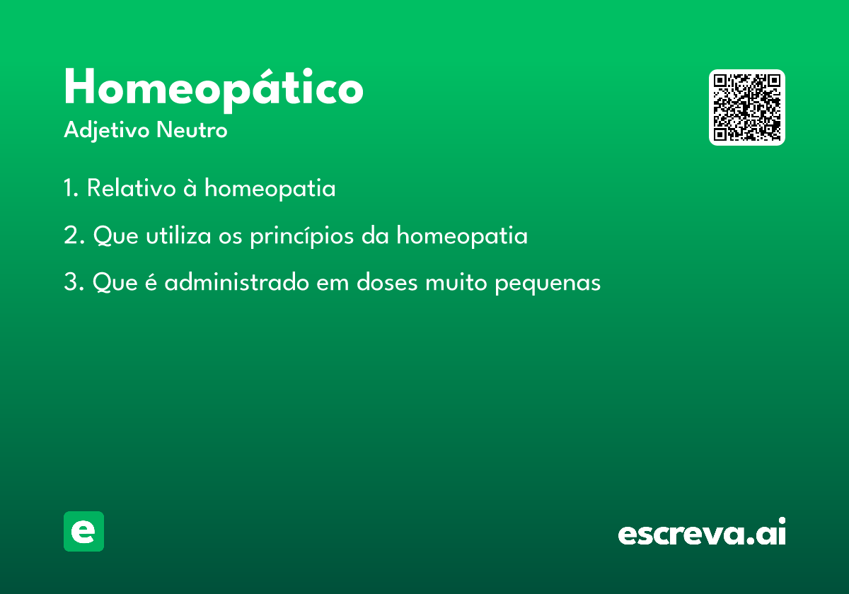 homeopático