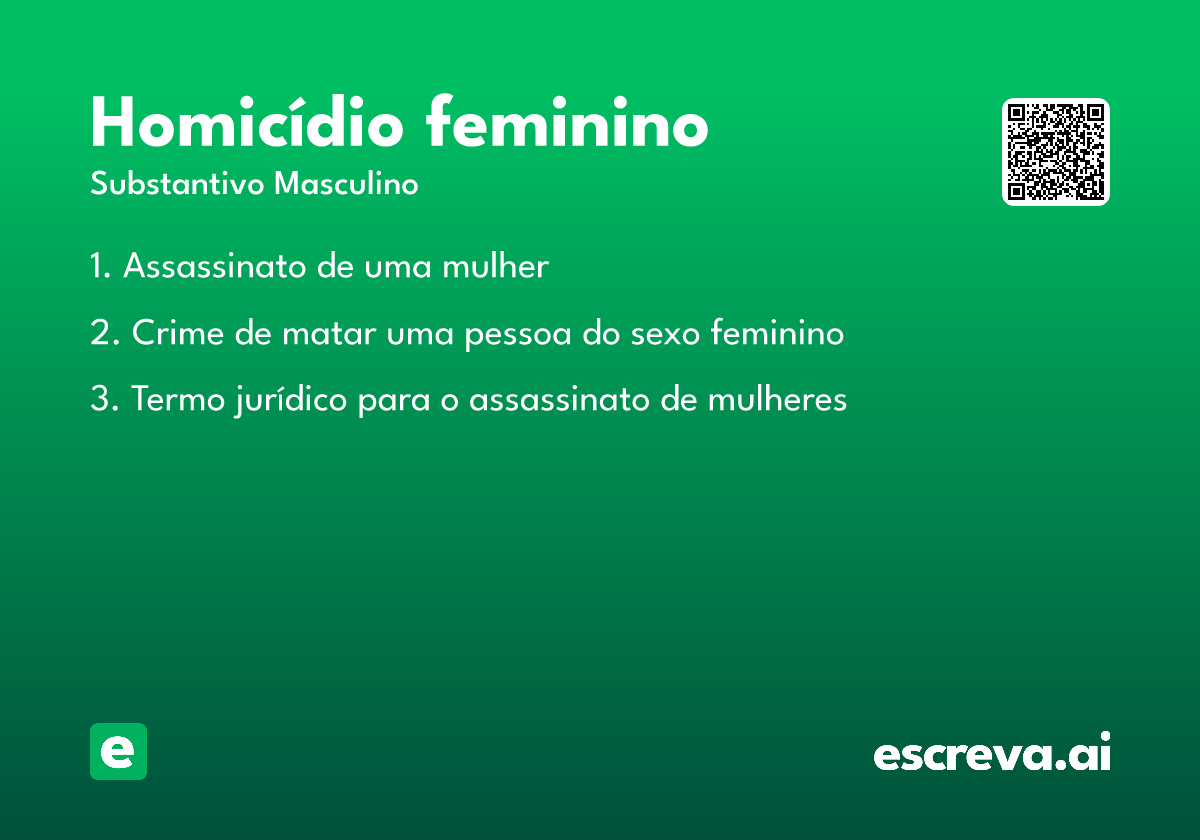 homicídio feminino