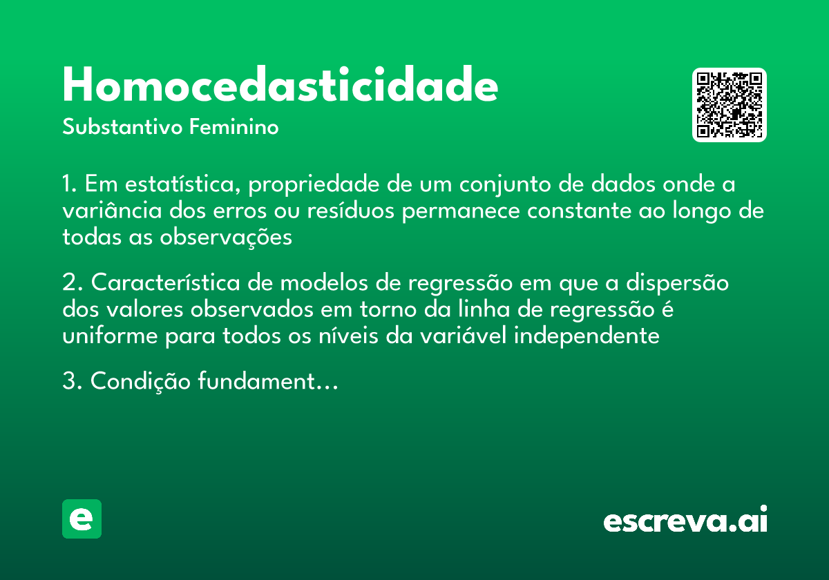 homocedasticidade