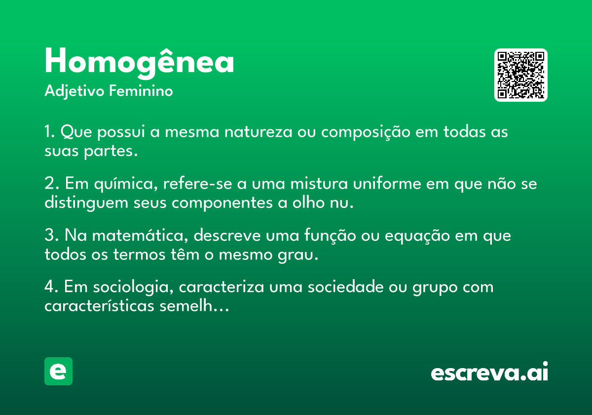 homogênea