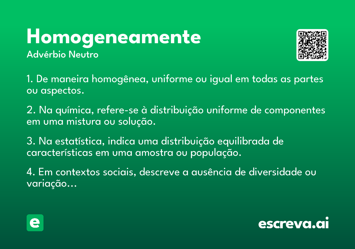 homogeneamente