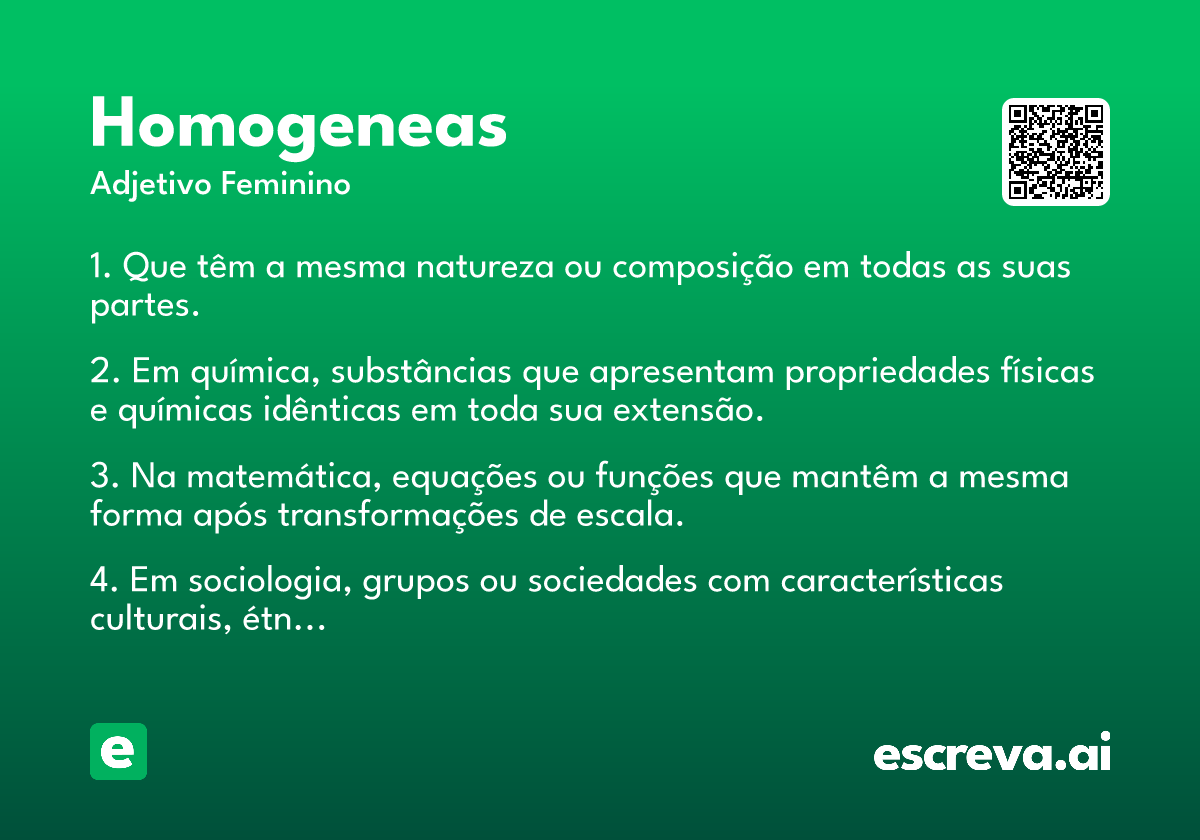 homogeneas