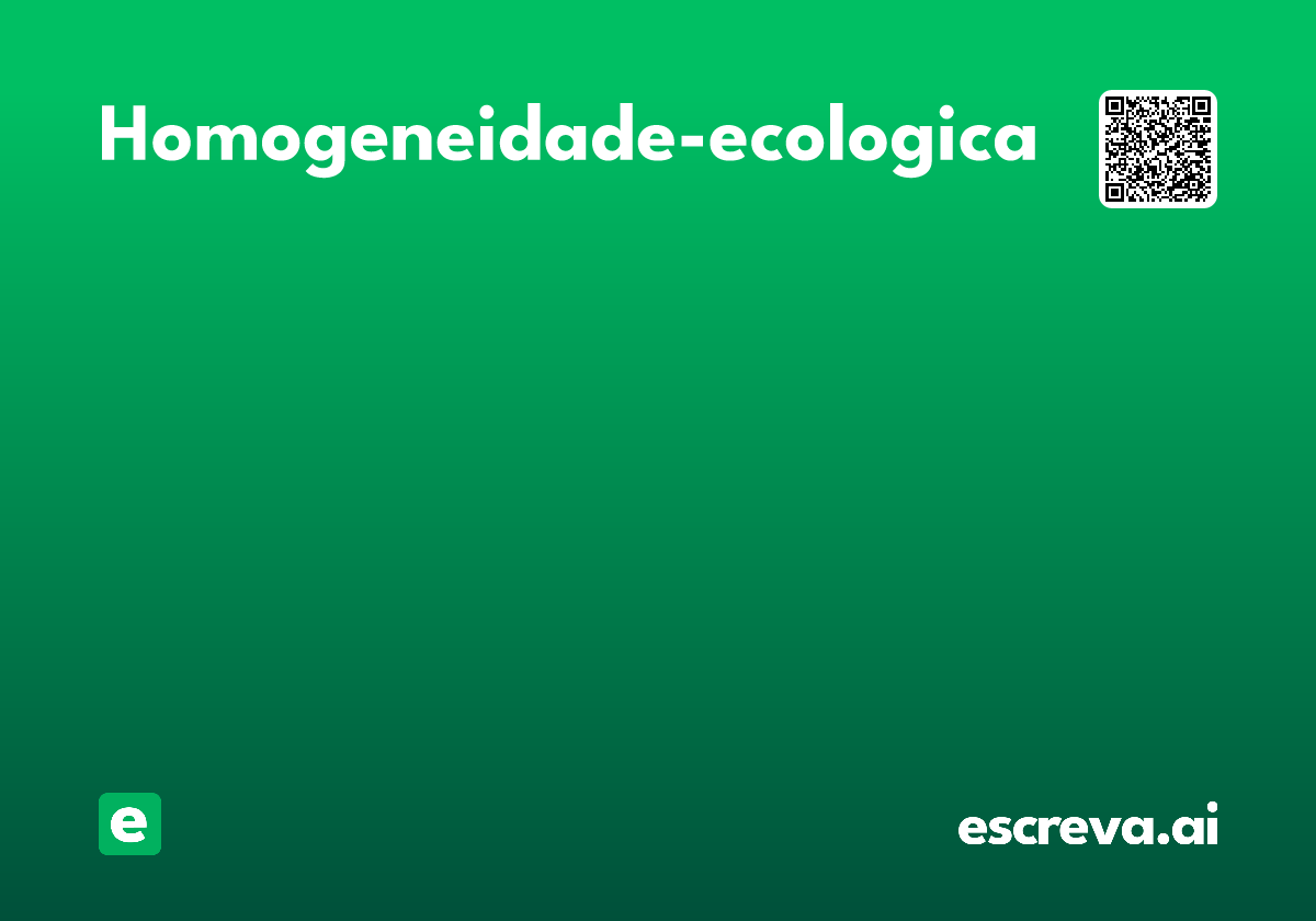 homogeneidade-ecologica