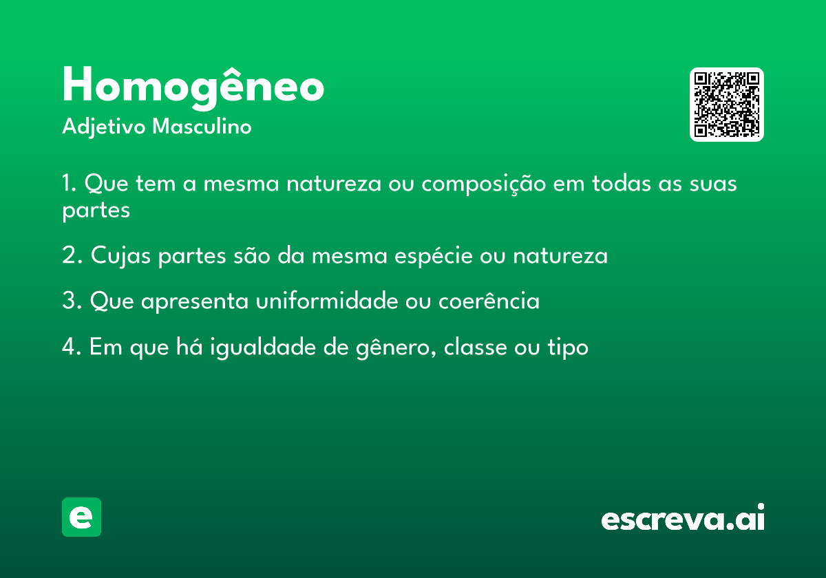 homogêneo