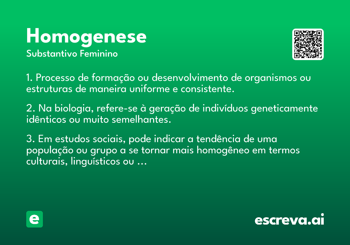 homogenese