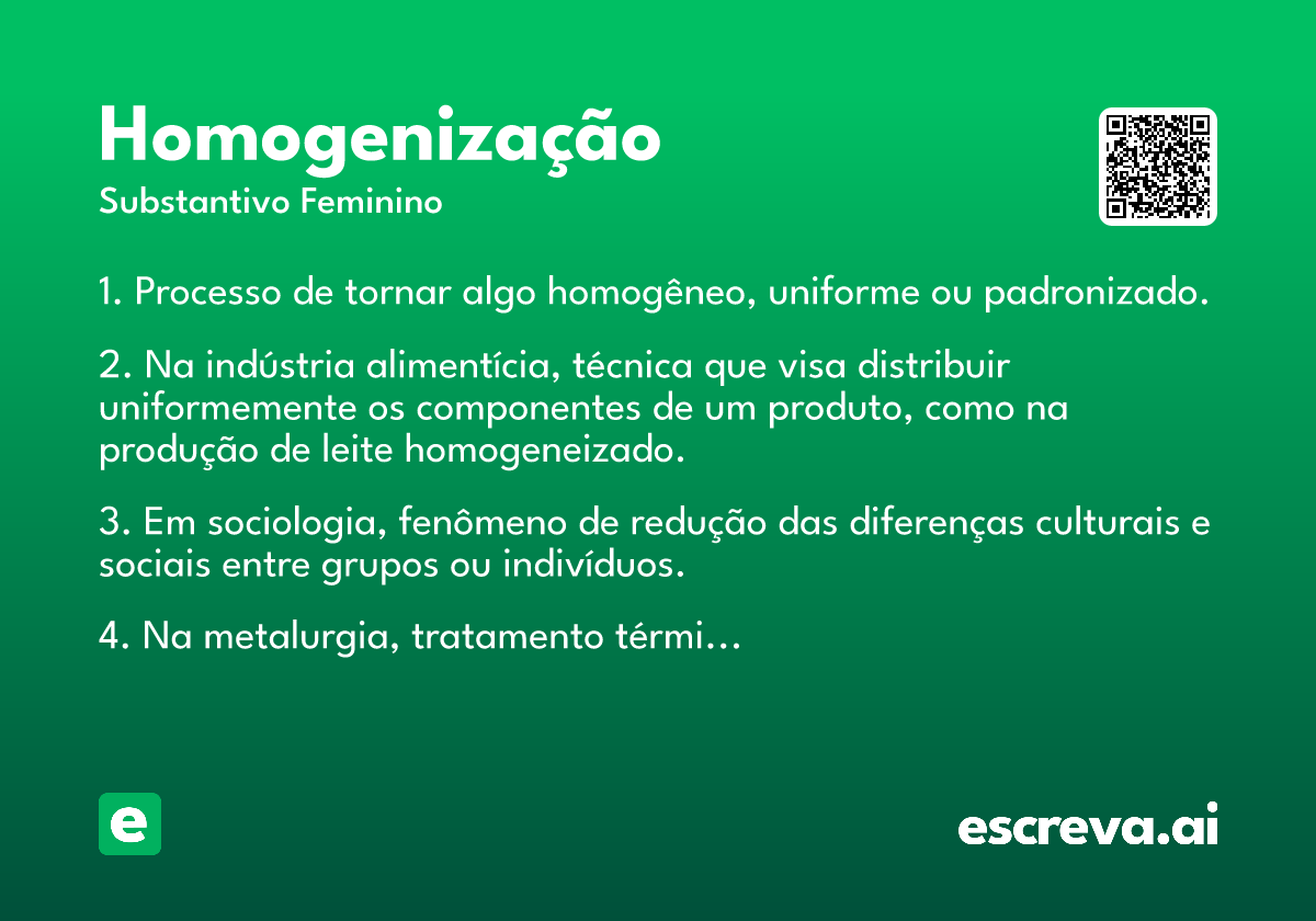 homogenização