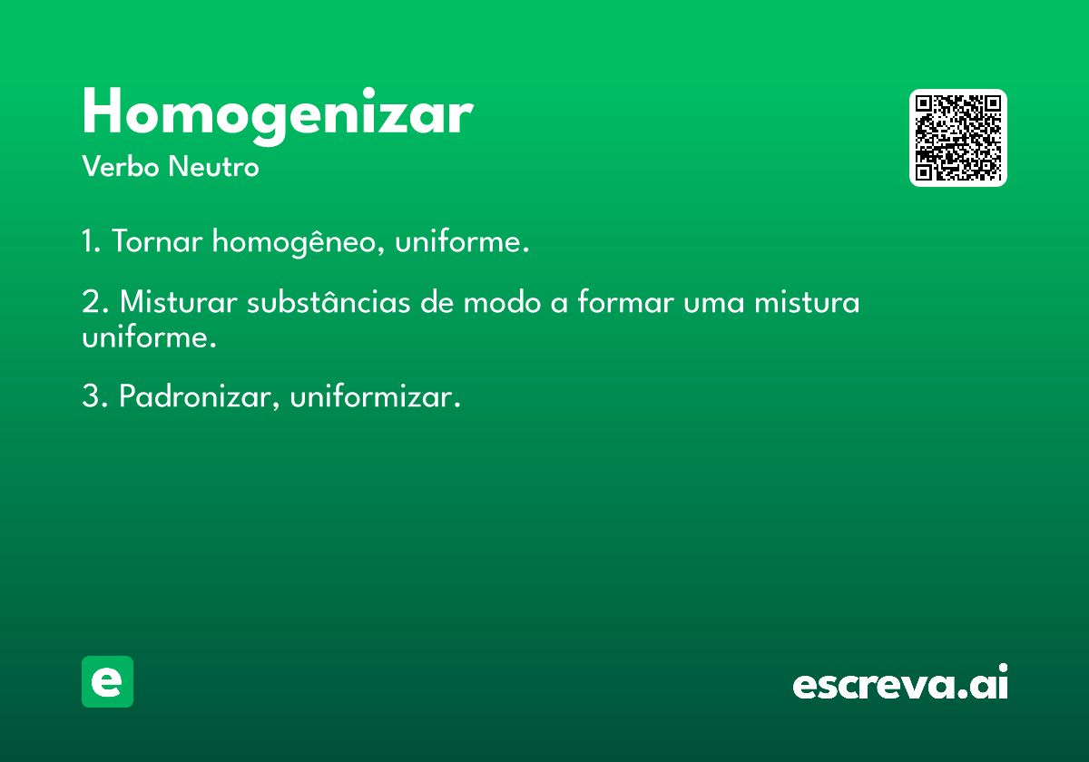 homogenizar