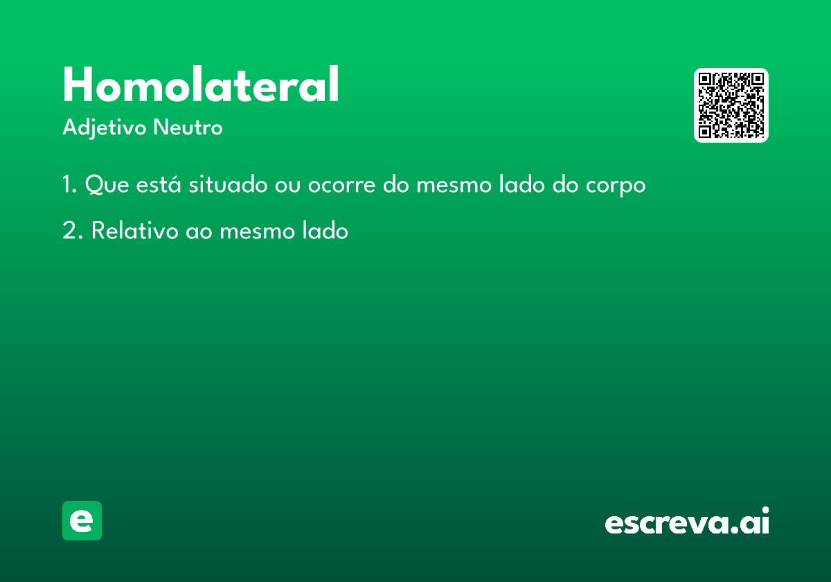 homolateral