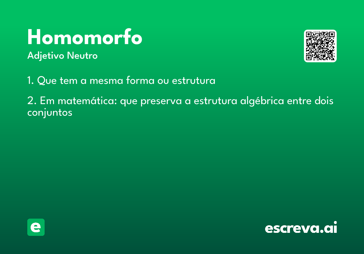 homomorfo