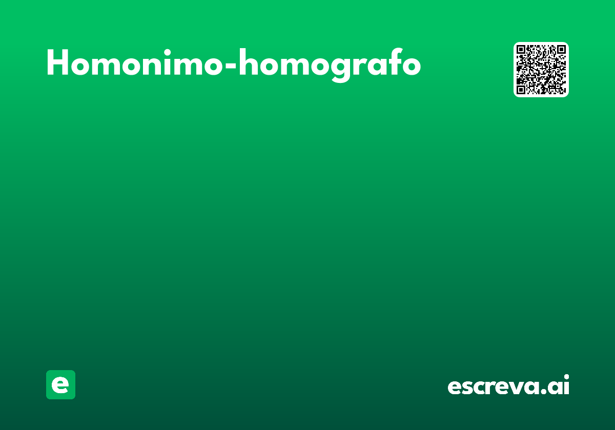 homonimo-homografo