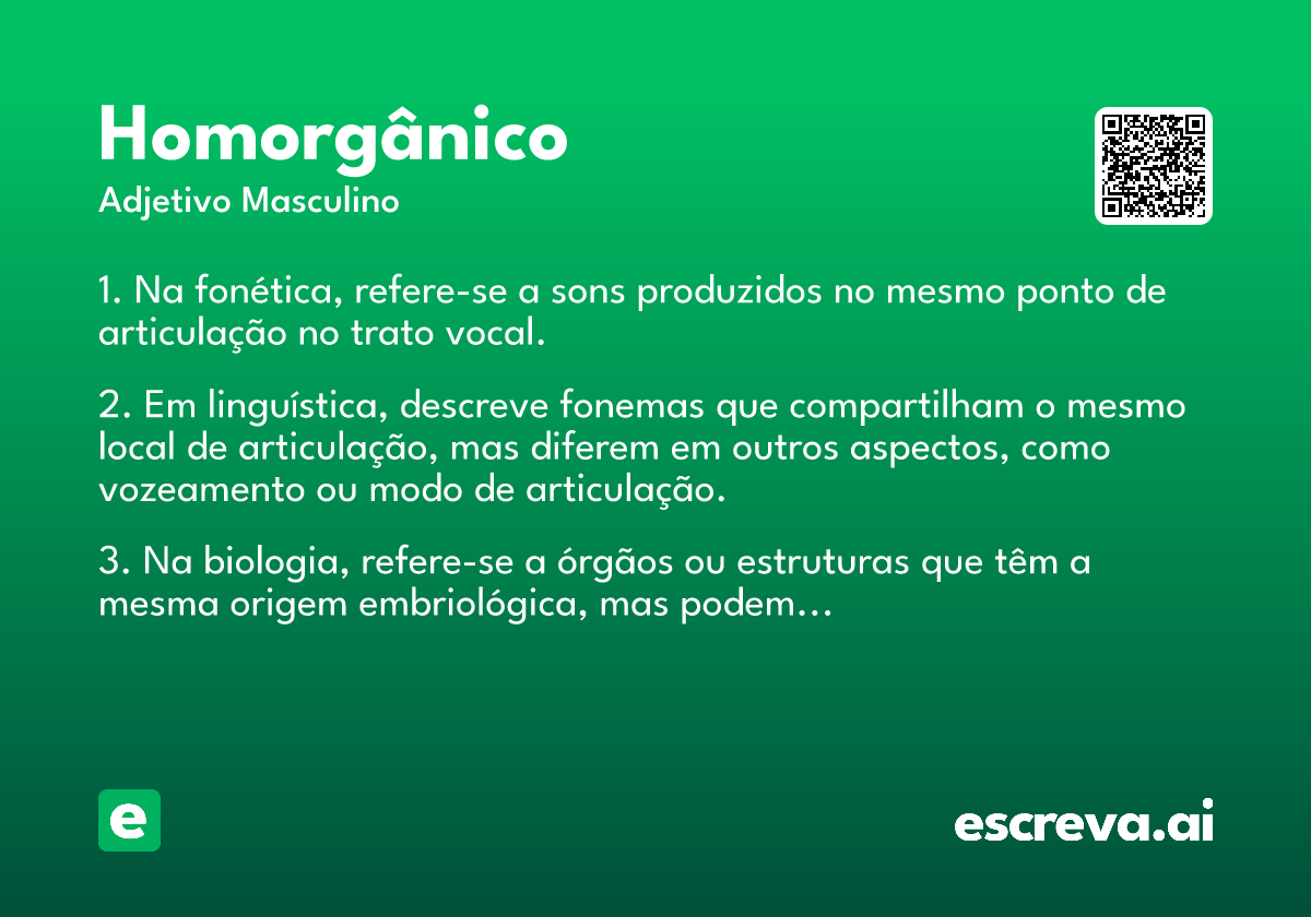 homorgânico